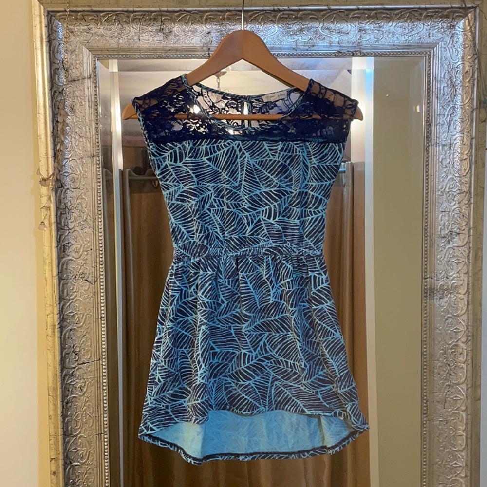 Tucker & Tate printed dress with lace yoke